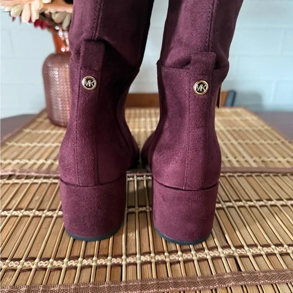 Michael Kors Burgundy Over the Knee Boots - Picture 4 of 5